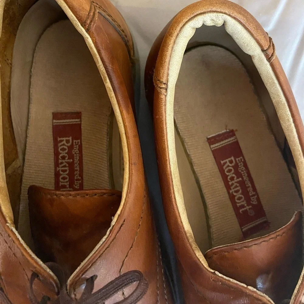 Men’s Rockport Sophisticated & Sleek Brown Shoes w/Leather Upper~Size 10